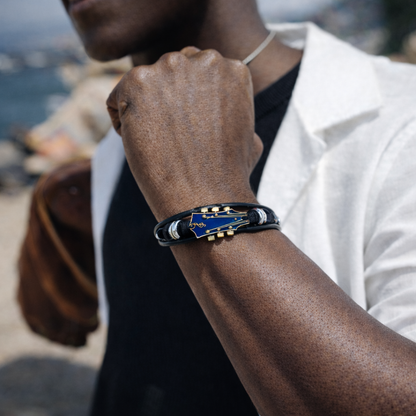Leather Guitar Bracelet