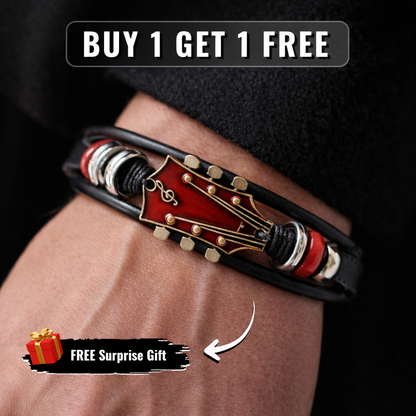 Leather Guitar Bracelet