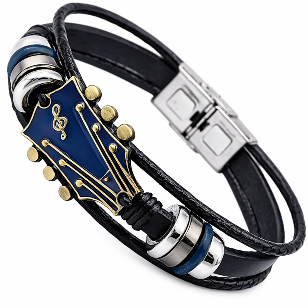 Leather Guitar Bracelet