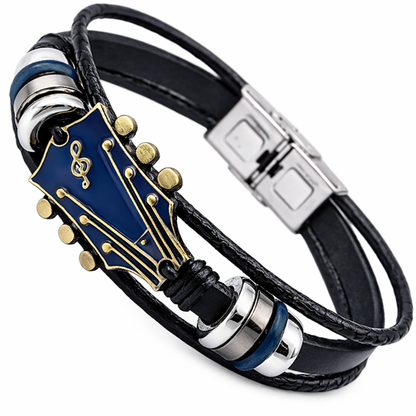 Leather Guitar Bracelet